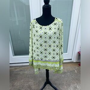New Directions Geometric Print Tunic
